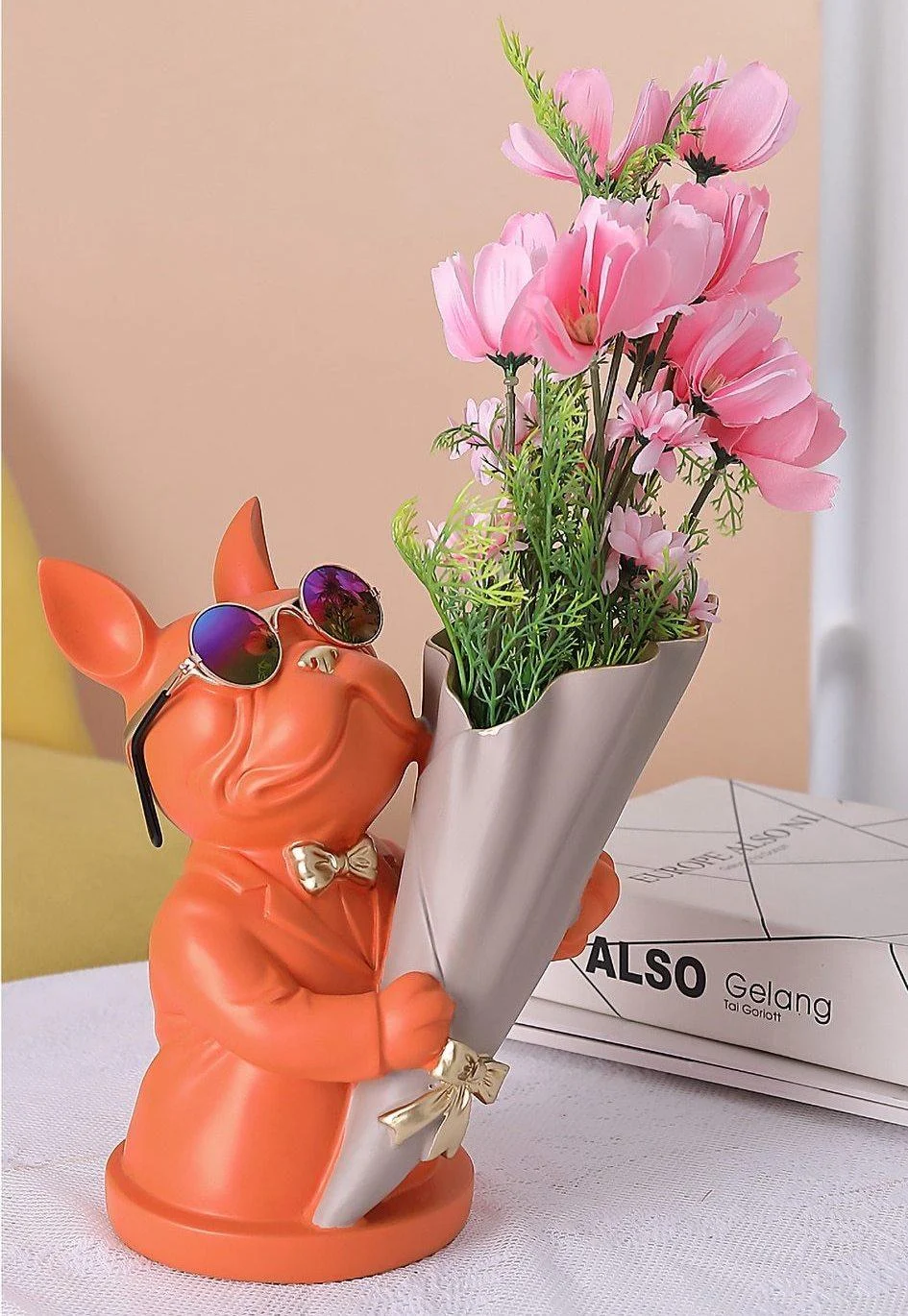 Cool Frenchie Statue Vase -  - #tag1#