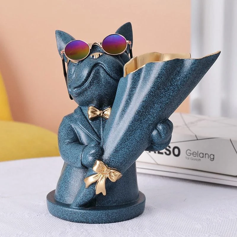 Cool Frenchie Statue Vase -  - #tag1#