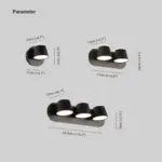 Cooley_Modern_LED_Wall_Lamp_Black_Bath-Bedroom_Metal_Acrylic_1-2-3-Light_-_-_tag1_-4188609 Cooley Modern LED Wall Lamp Black Bath Bedroom Metal Acrylic 1 2 3 Light tag1