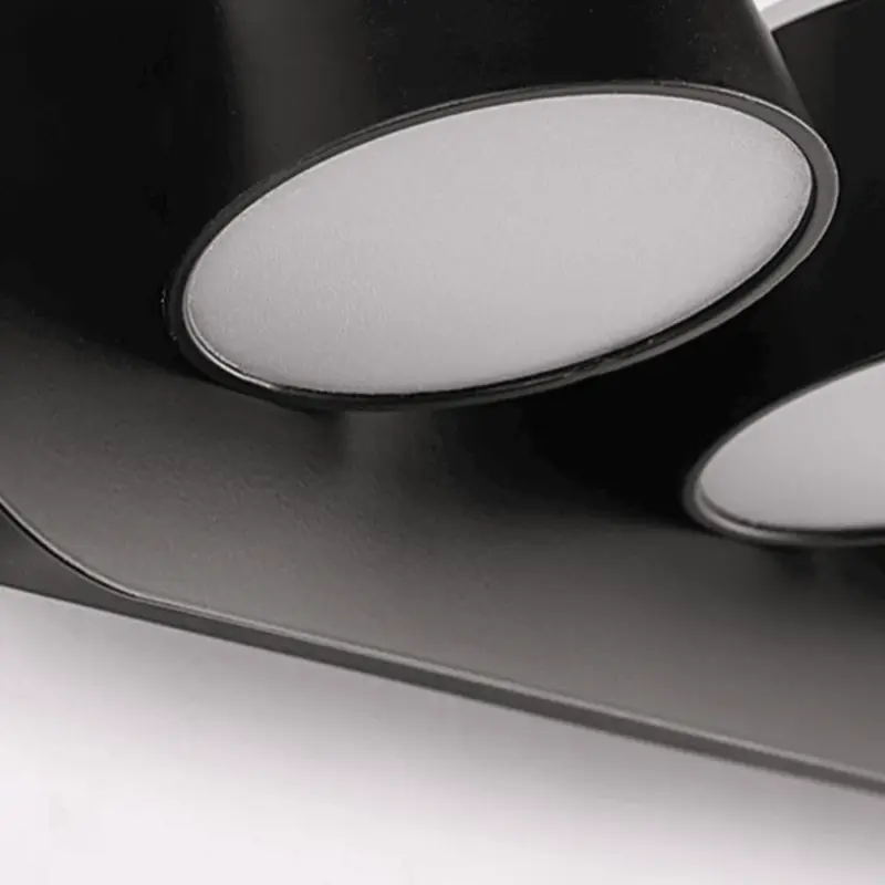 Cooley Modern LED Wall Lamp Black Bath Bedroom Metal Acrylic 1 2 3 Light tag1