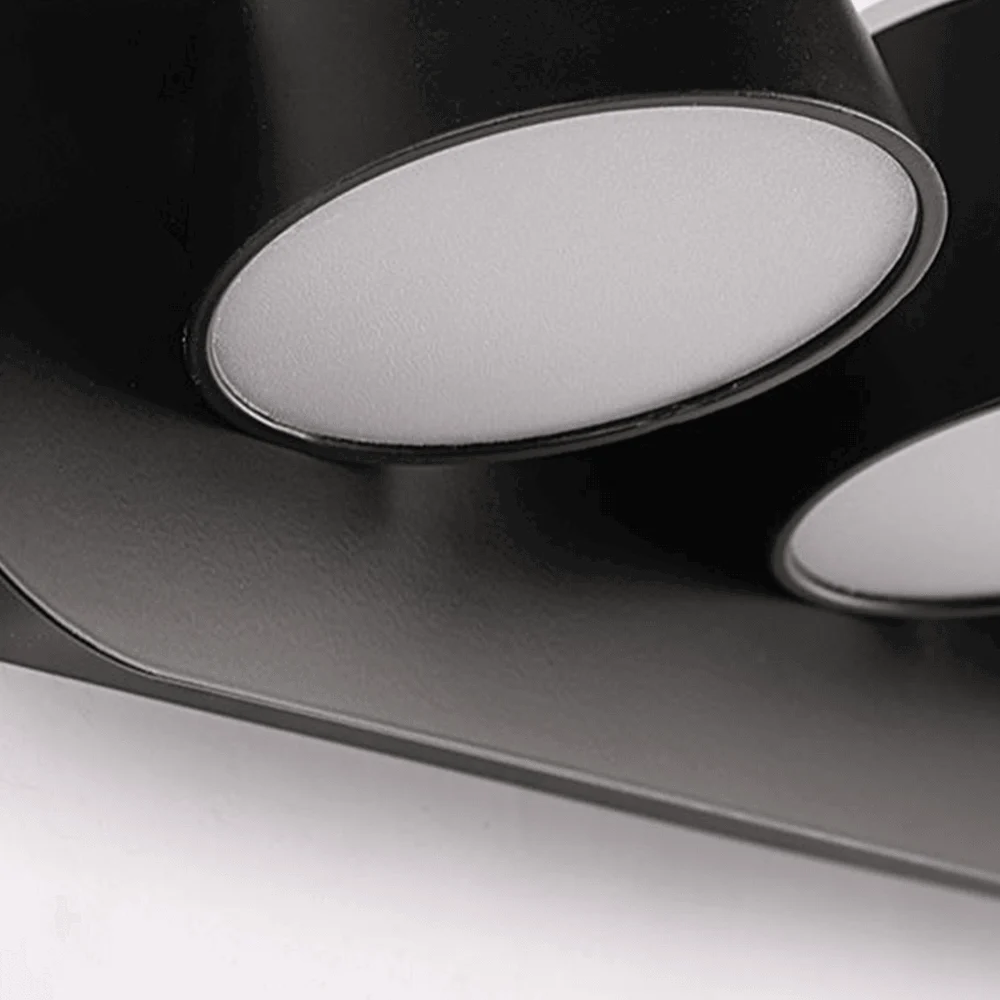 Cooley Modern LED Wall Lamp Black Bath/Bedroom Metal Acrylic 1/2/3-Light -  - #tag1#