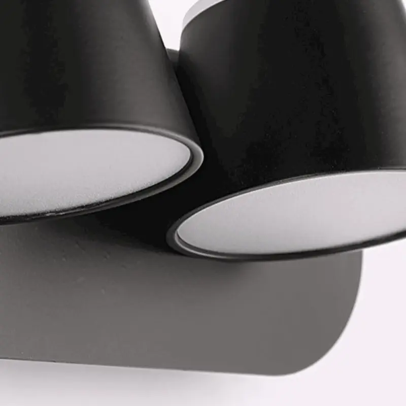 Cooley Modern LED Wall Lamp Black Bath Bedroom Metal Acrylic 1 2 3 Light tag1