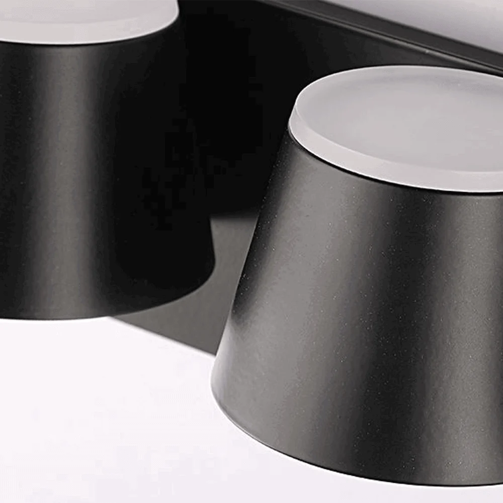 Cooley Modern LED Wall Lamp Black Bath/Bedroom Metal Acrylic 1/2/3-Light -  - #tag1#