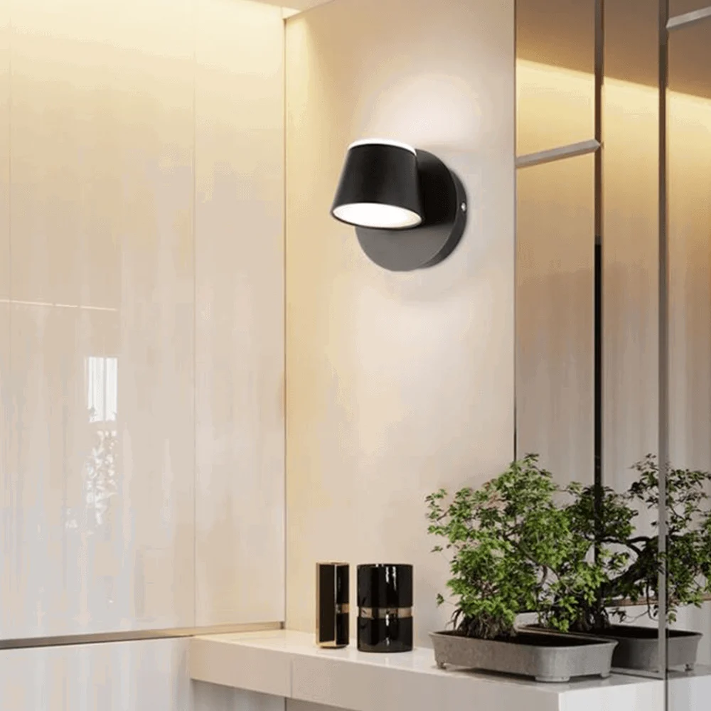 Cooley Modern LED Wall Lamp Black Bath/Bedroom Metal Acrylic 1/2/3-Light -  - #tag1#