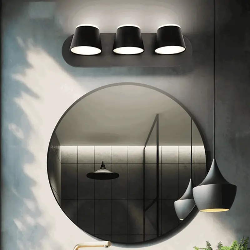 Cooley Modern LED Wall Lamp Black Bath Bedroom Metal Acrylic 1 2 3 Light tag1