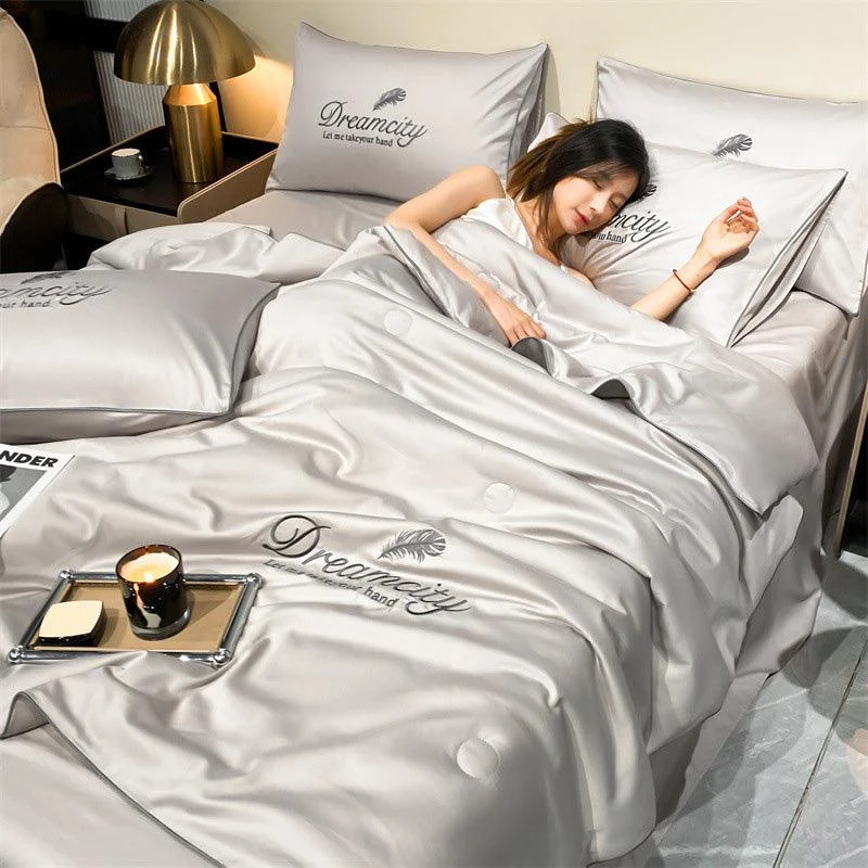 Cooling Duvet - LuxeCool - Breathable Ice Silk - Summer Duvet -  - #tag1#