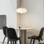 Copper Dome Light Retro Orange White Bauhaus LED Pendant Light tag1