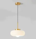Copper Dome Light Retro Orange White Bauhaus LED Pendant Light tag1