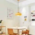 Copper Dome Light Retro Orange White Bauhaus LED Pendant Light tag1