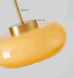 Copper Dome Light Retro Orange White Bauhaus LED Pendant Light tag1