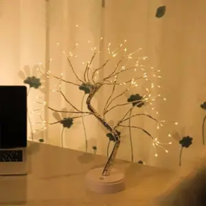 Copper Glow Tree: Creative LED Table Lamp
