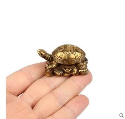 Copper Lucky Turtle Furnishing Symbolize Wealth Sculptures and Statues -