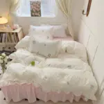 Coquette Aesthetic Ruffle Bedding Set tag1