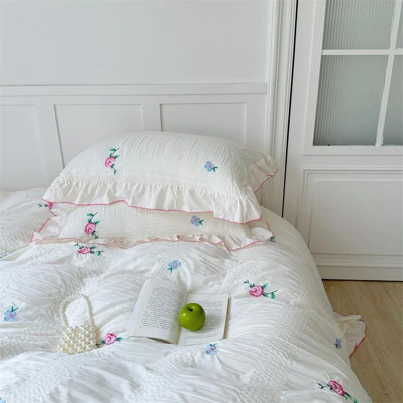Coquette Aesthetic Ruffle Bedding Set -  - #tag1#