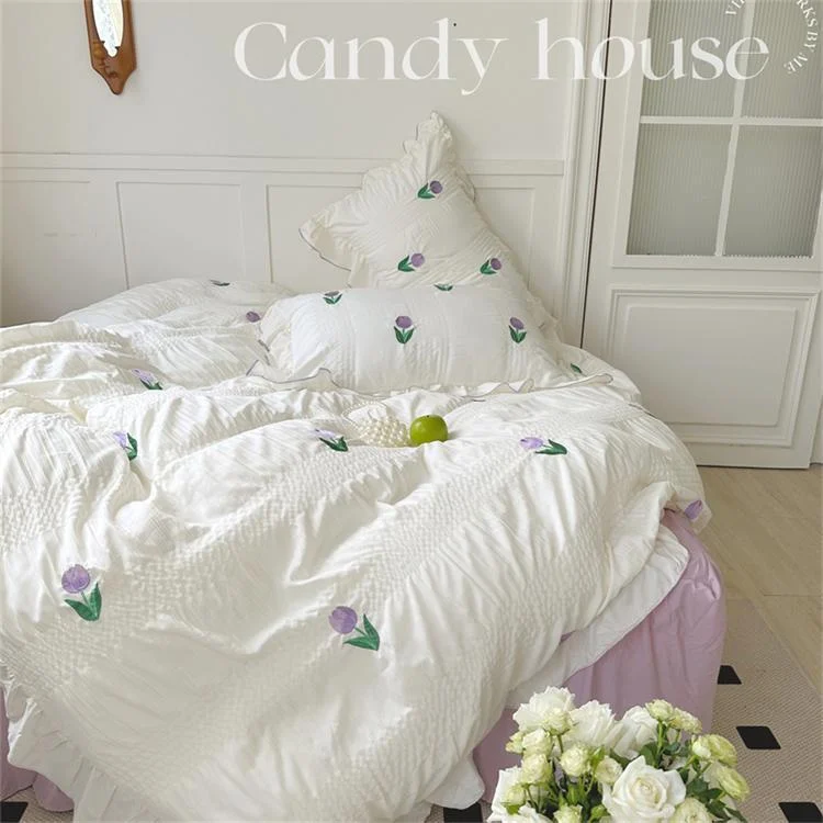 Coquette Room Tulip Ruffle Bedding Set -  - #tag1#