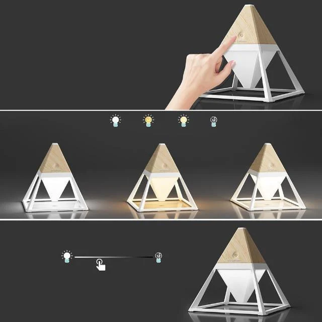 Coquimbo Stepless Dimming Led Night Light Built In Rechargeable Battery Pyramid Shape Bedside Lamp Usb Charging 38f4c286 4e79 48ef A328 Ecd0753490b0