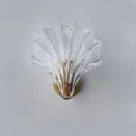CoralGlimmer Shell Shaped Glass Wall Lamp tag1