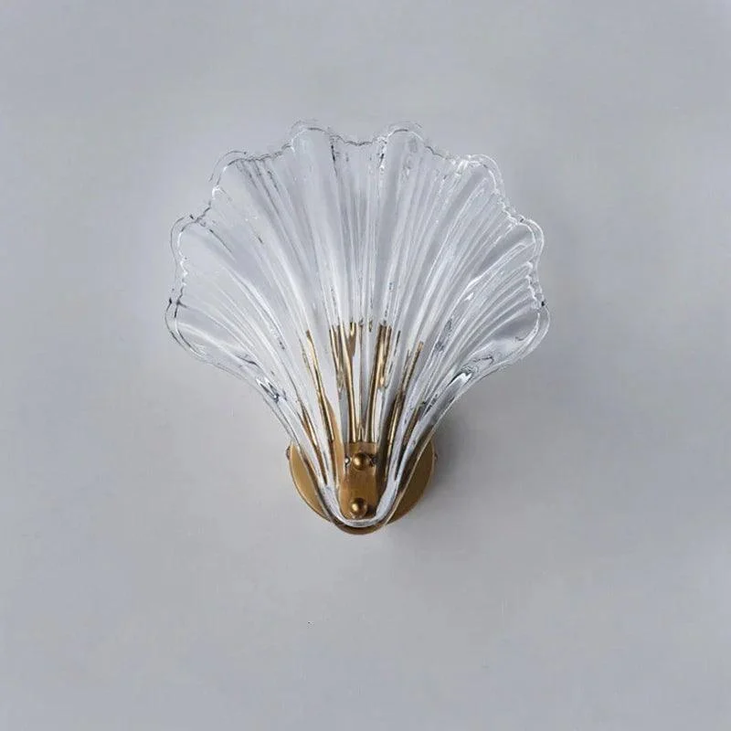 CoralGlimmer - Shell Shaped Glass Wall Lamp -  - #tag1#