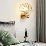 CoralGlimmer shell shape glass wall light