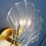 CoralGlimmer shell shape glass wall light