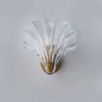 CoralGlimmer shell shape glass wall light