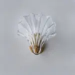CoralGlimmer Shell shaped Glass Wall Lamp for Elegant Lighting tag1