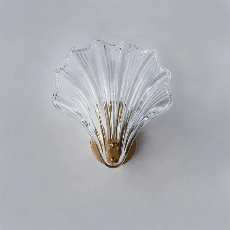 CoralGlimmer – Shell-shaped Glass Wall Lamp for Elegant Lighting -  - #tag1#