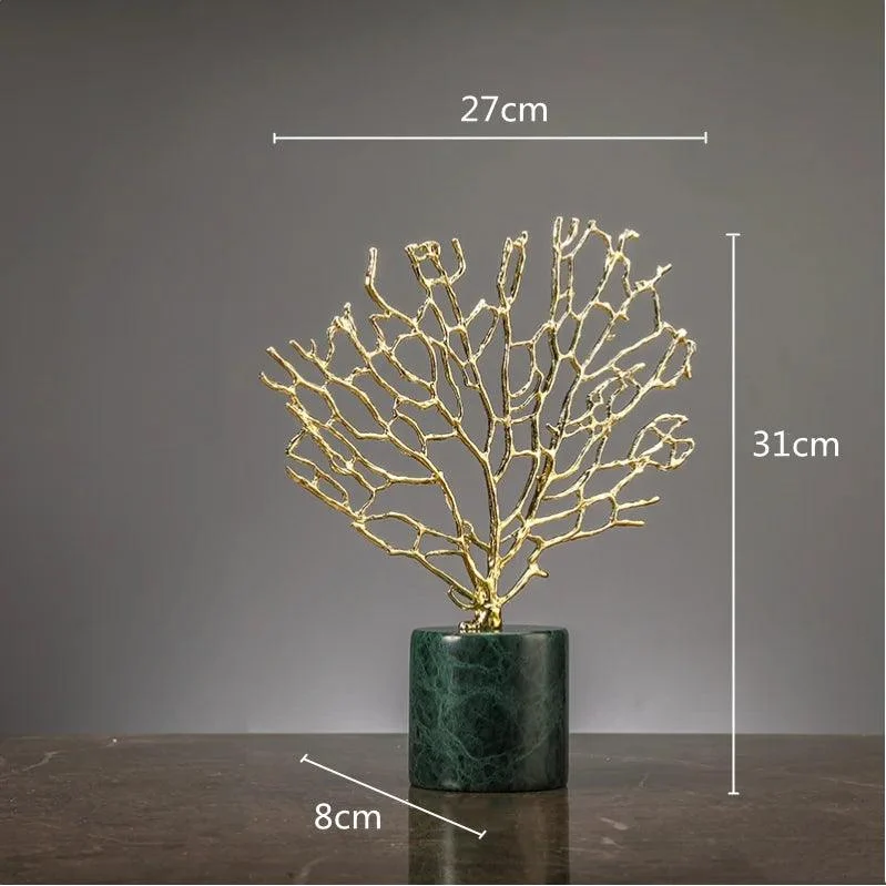 Coral Crystal Tree Sculpture -  - #tag1#