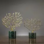 Coral Crystal Tree Sculpture tag1