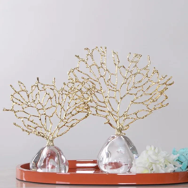 Coral Crystal Tree Sculpture -  - #tag1#