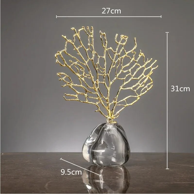 Coral Crystal Tree Sculpture -  - #tag1#