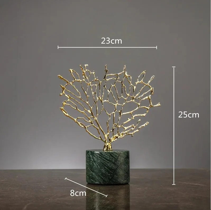 Coral Crystal Tree Sculpture -  - #tag1#