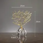 Coral Crystal Tree Sculpture tag1