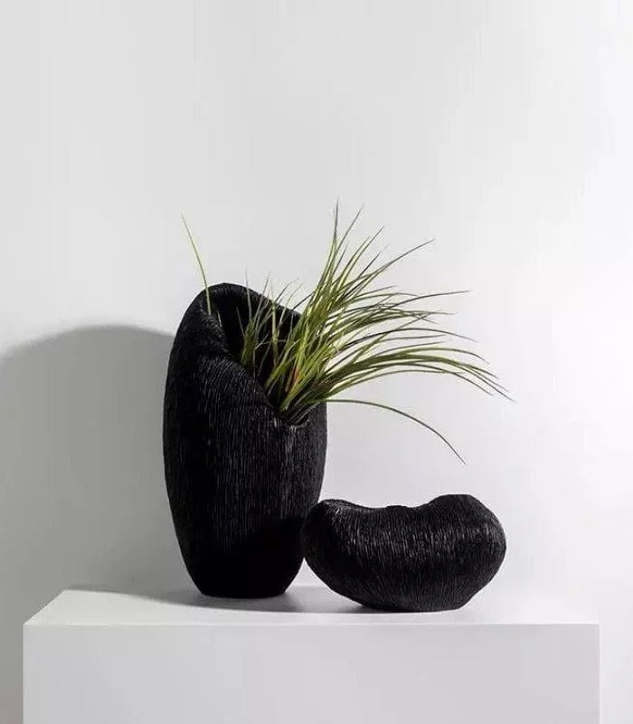 Coral Texture Vase Amelie Resin Large White 40cm -  - #tag1#