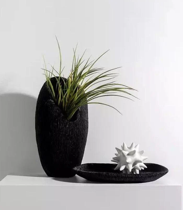 Coral Texture Vase Amelie Resin Large White 40cm -  - #tag1#