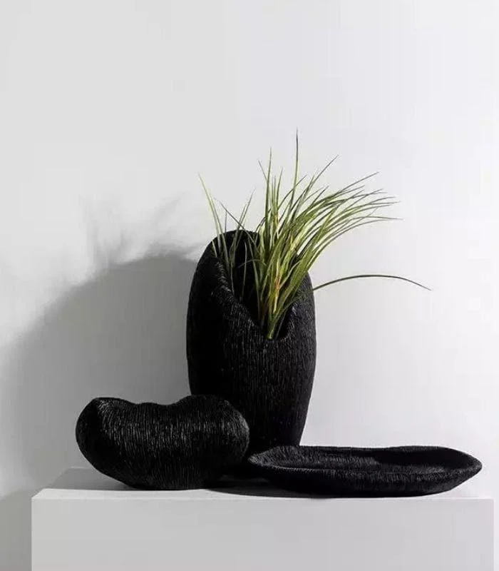 Coral Texture Vase Amelie Resin Large White 40cm -  - #tag1#