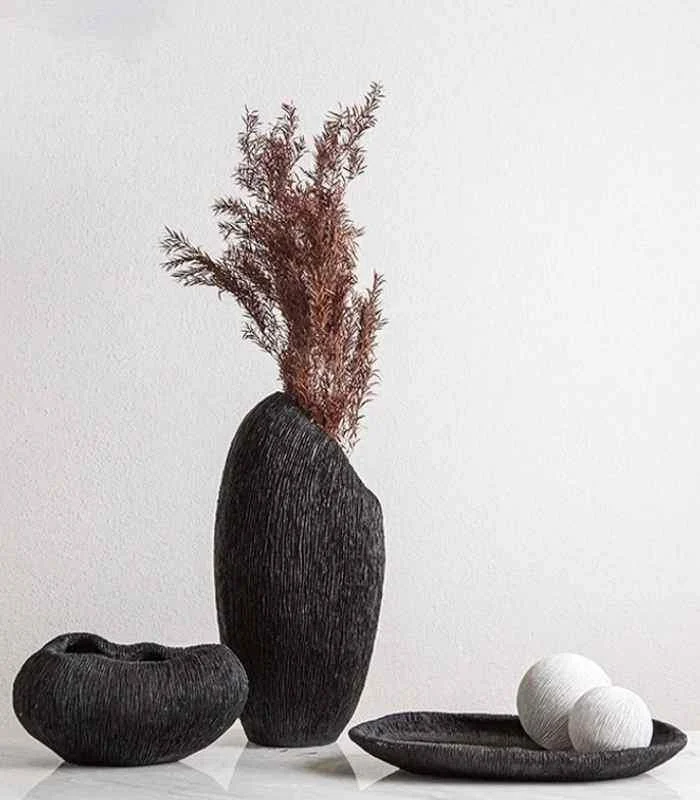 Coral Texture Vase Amelie Resin Large White 40cm -  - #tag1#