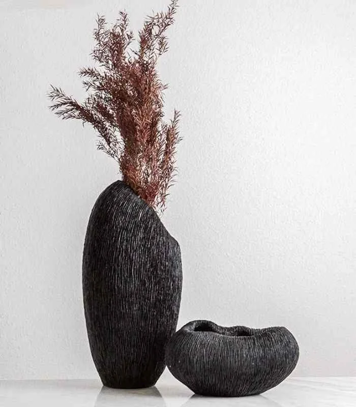 Coral Texture Vase Amelie Resin Large White 40cm -  - #tag1#