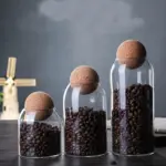 Cork Sealed Glass Jars 3pc Set