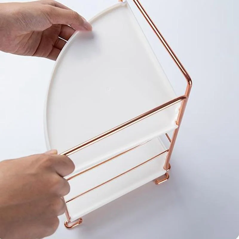 Corner Rose Gold Storage Rack -  - #tag1#