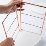 Corner Rose Gold Storage Rack tag1