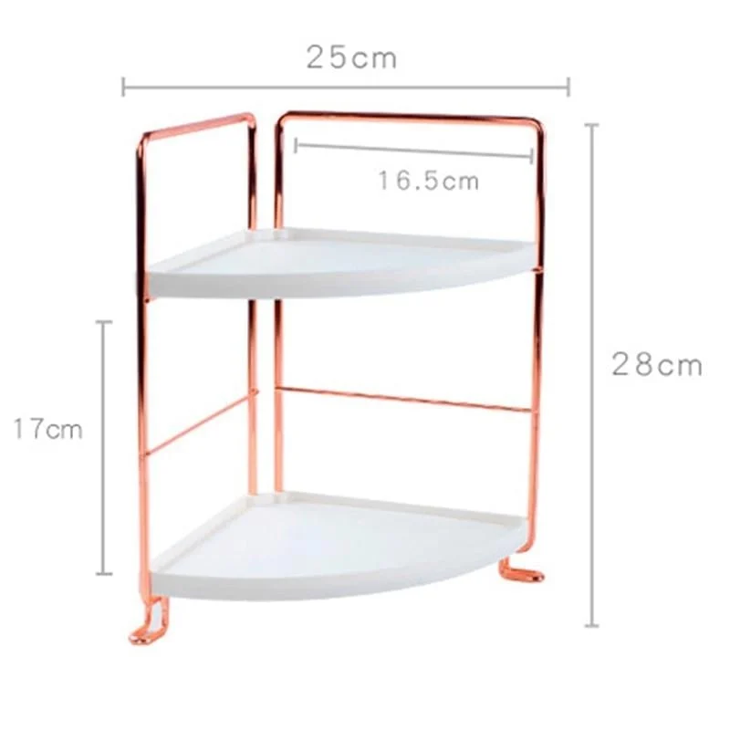 Corner Rose Gold Storage Rack -  - #tag1#