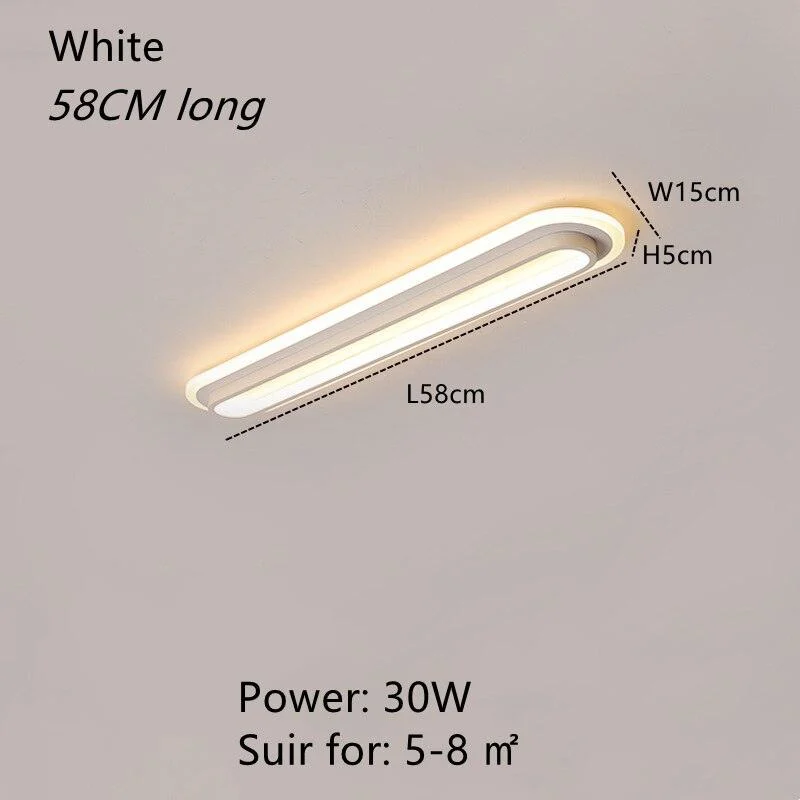 Corridor Flush Mount Ceiling Light Rectangular 2 Colour -  - #tag1#