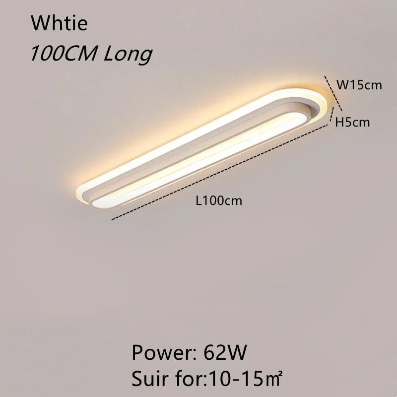 Corridor Flush Mount Ceiling Light Rectangular 2 Colour -  - #tag1#