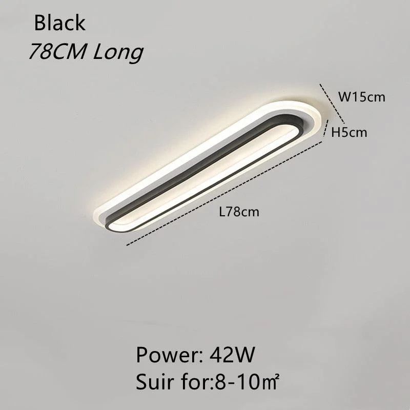 Corridor Flush Mount Ceiling Light Rectangular 2 Colour -  - #tag1#