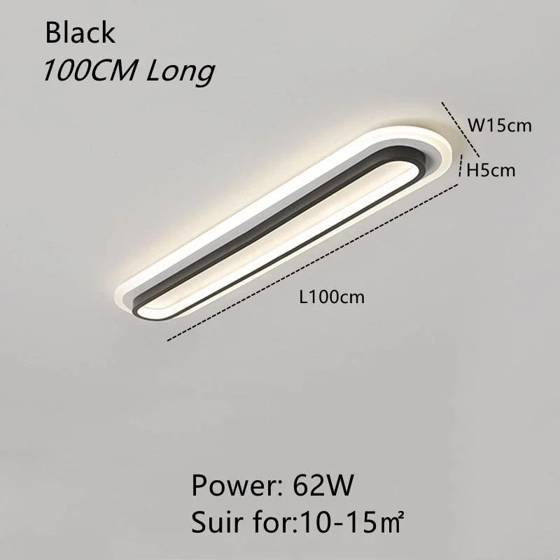 Corridor Flush Mount Ceiling Light Rectangular 2 Colour -  - #tag1#