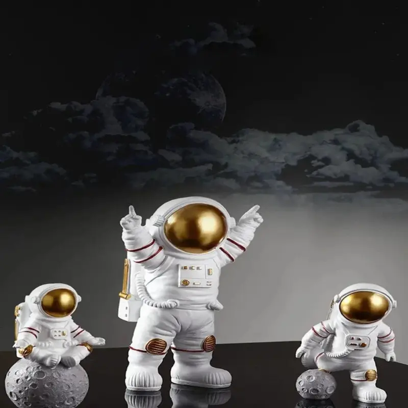 Cosmic Crew Astronaut Sculptures for Inspired Desktop Adventures
