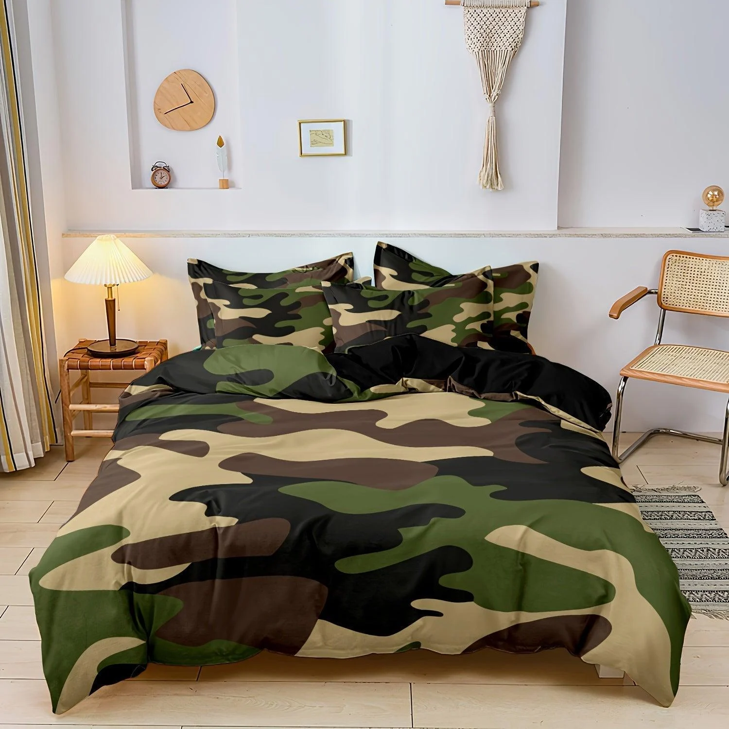 CosyNest - Camouflage Print Duvet Cover Bedding Set -  - #tag1#