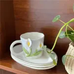 Cottagecore 3D Floral Handpainted Mug tag1
