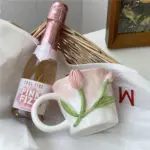 Cottagecore 3D Floral Handpainted Mug tag1